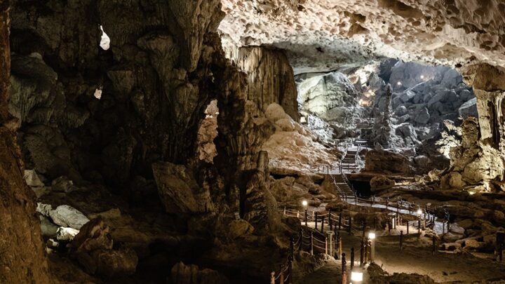 a-cave-with-a-pathway